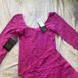 bright pink bebe dress (brand new with tags)